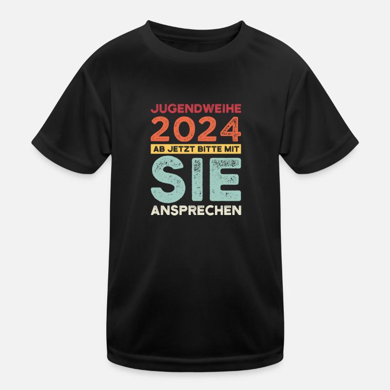 Jugendweihe 2024 Jugend Erwachsen Werden Geschenk Kinder Funktions-T-Shirt