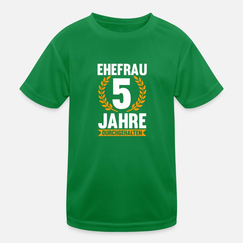 5 Jahre Ehe Ehefrau Ehepaar Geschenk Kinder Funktions-T-Shirt