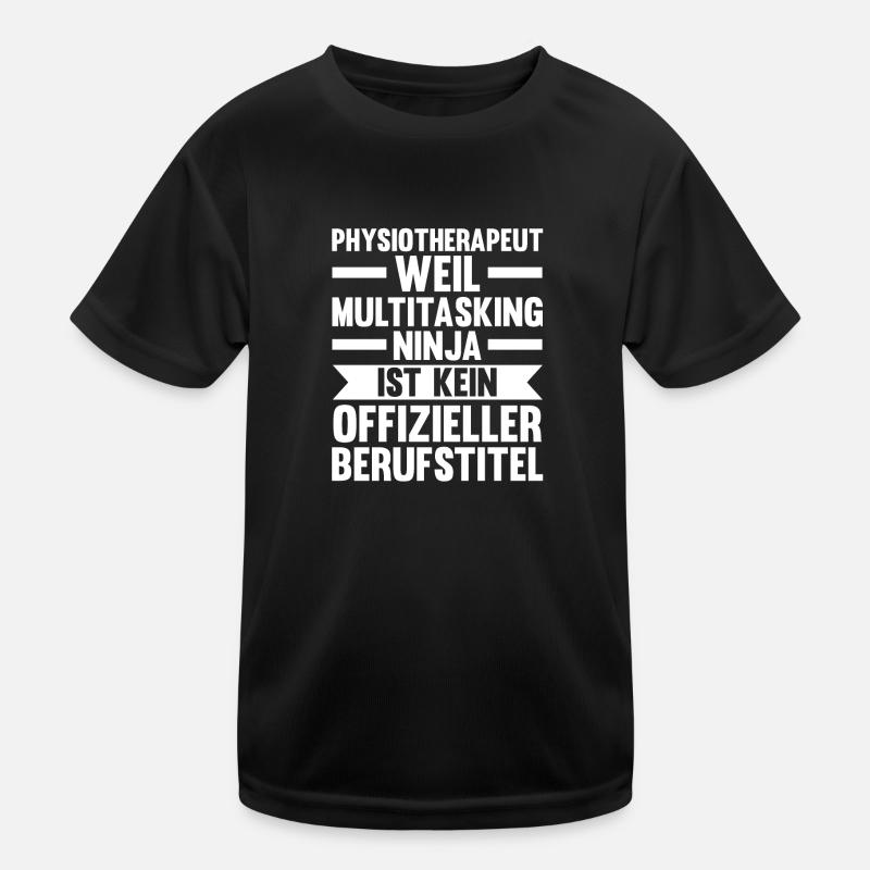 Physiotherapeut Beruf Krankengymnastik Geschenk Kinder Funktions-T-Shirt