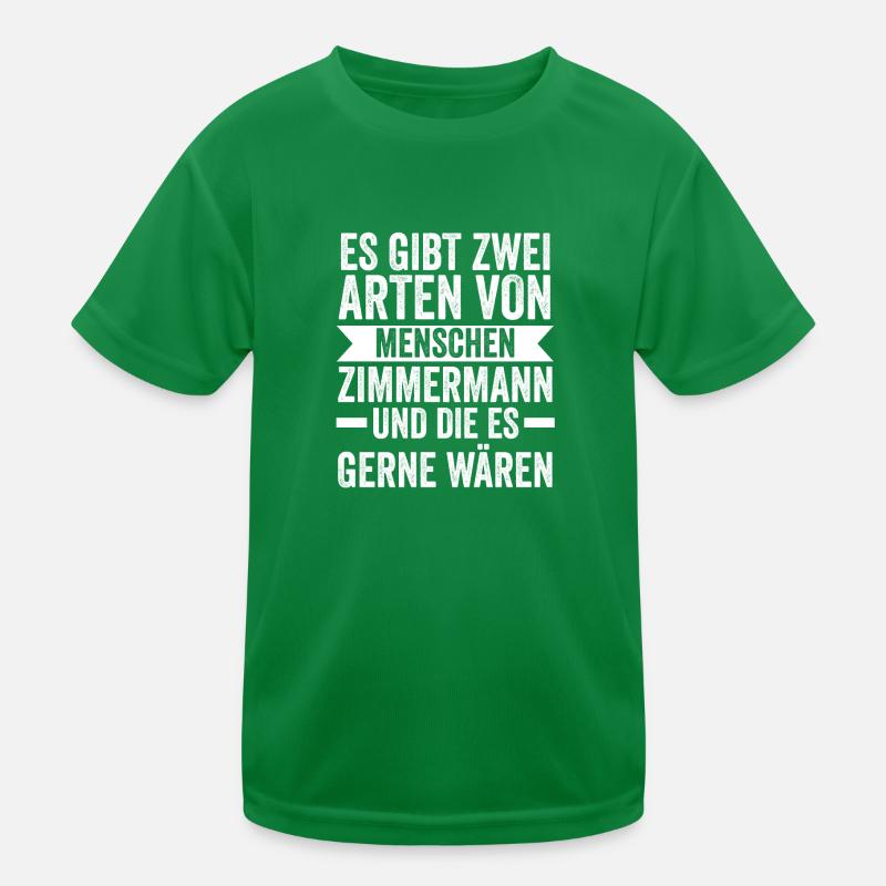 Zimmermann Beruf Tischler Geschenk Kinder Funktions-T-Shirt