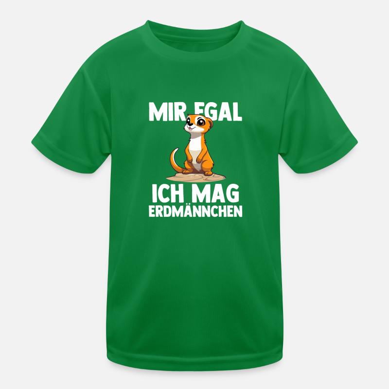 Erdmännchen Tier Säugetier Geschenk Kinder Funktions-T-Shirt
