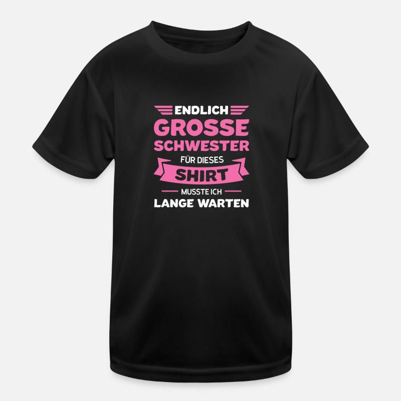 Große Schwester Familie Grosse Schwester Geschenk Kinder Funktions-T-Shirt