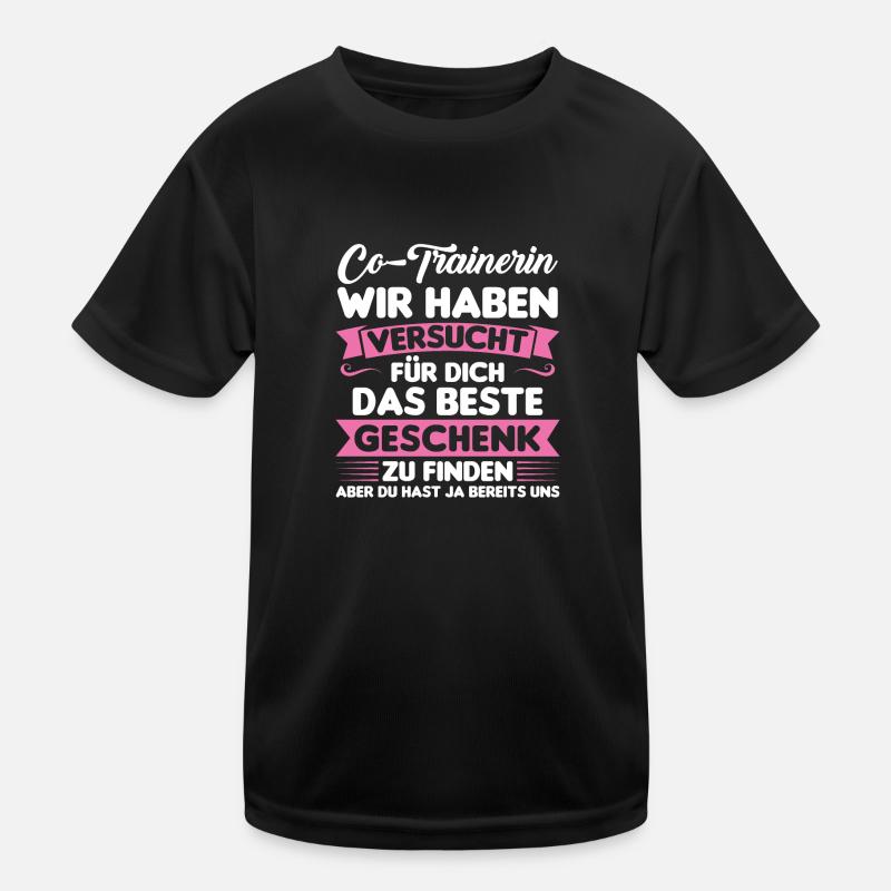 Sport Trainer Trainerin Geschenk Kinder Funktions-T-Shirt