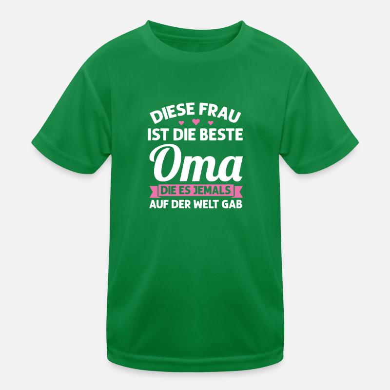 Oma Mutter Tag Omi Geschenk Kinder Funktions-T-Shirt