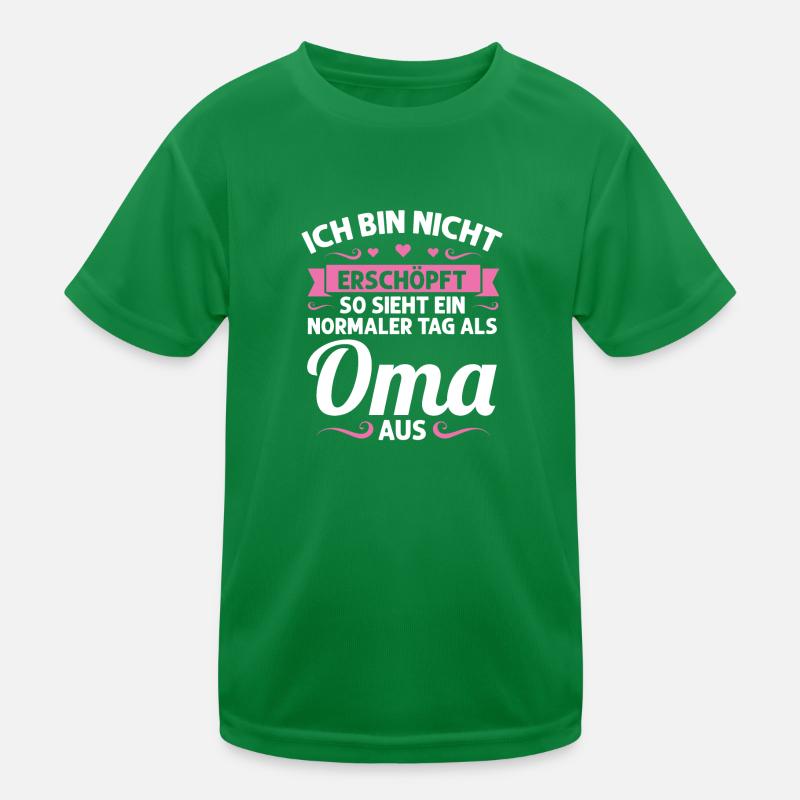 Oma Mutter Tag Omi Geschenk Kinder Funktions-T-Shirt