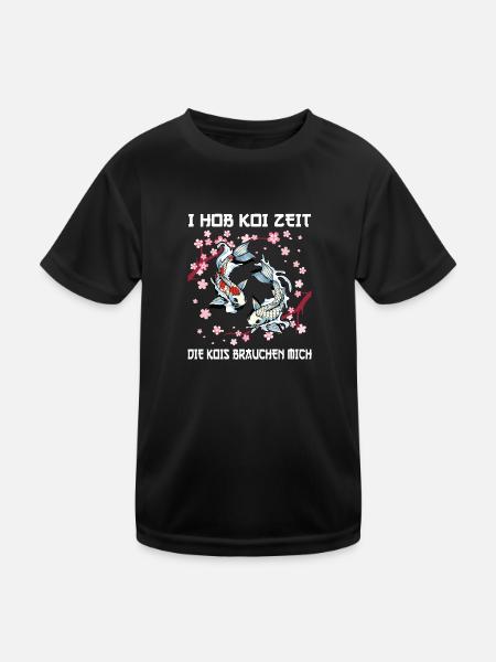Kois Koi Sarkasmus Geschenk - Kinder Funktions-T-Shirt - Schwarz - Vorne