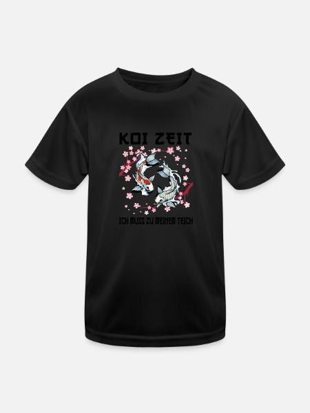 Kois Koi Sarkasmus Geschenk - Kinder Funktions-T-Shirt - Schwarz - Vorne