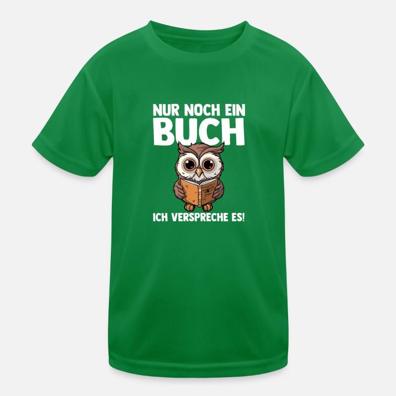 Lesen Eule Leseratte Geschenk Kinder Funktions-T-Shirt