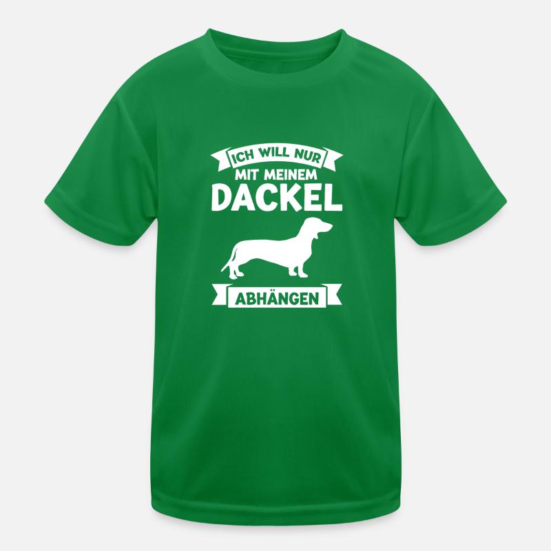 Dackel Hund Dackel Besitzer Geschenk Kinder Funktions-T-Shirt