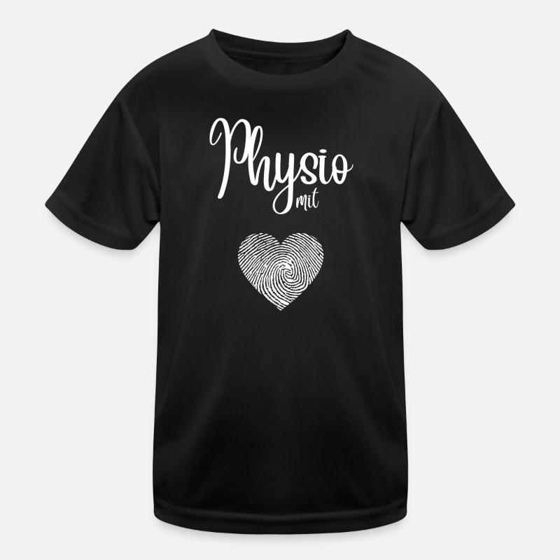 Physio avec cœur - Conception pour les physiothérapeutes T-shirt sport Enfant