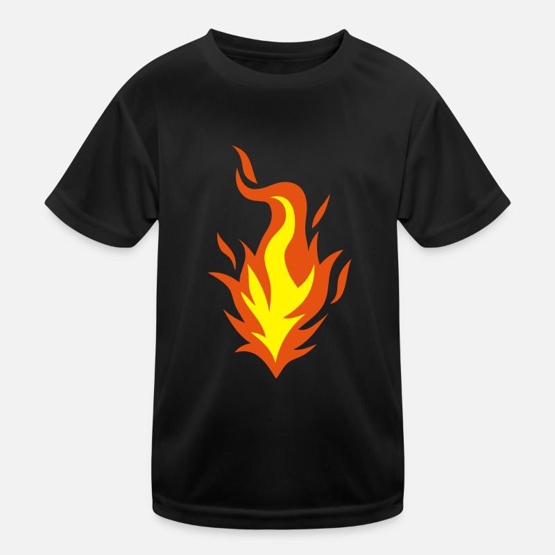 flame fire Kids Functional T-Shirt