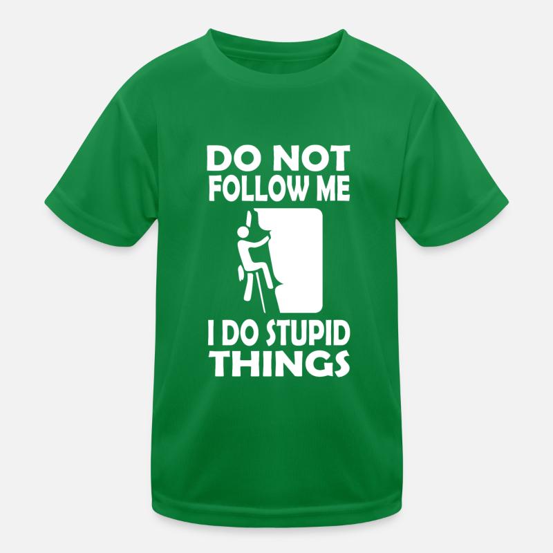 Bouldern Klettern Climbing Kinder Funktions-T-Shirt
