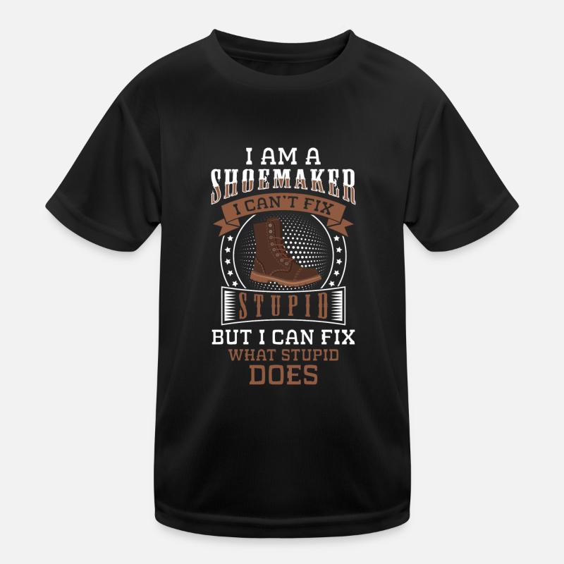 Schuster Beruf Stiefel Leder Kinder Funktions-T-Shirt