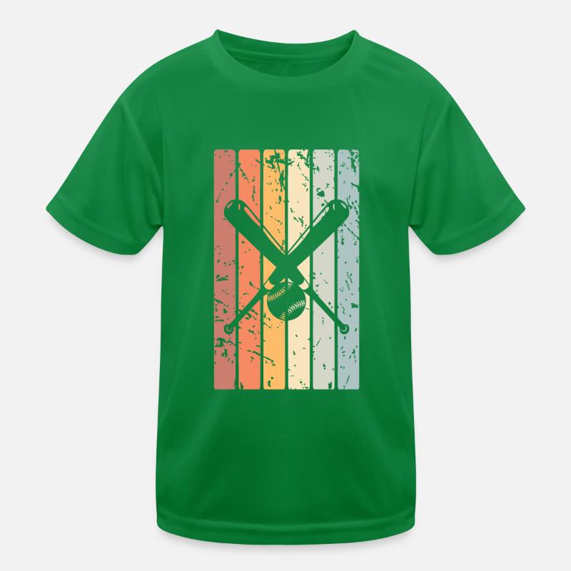 Baseball Kinder Funktions-T-Shirt