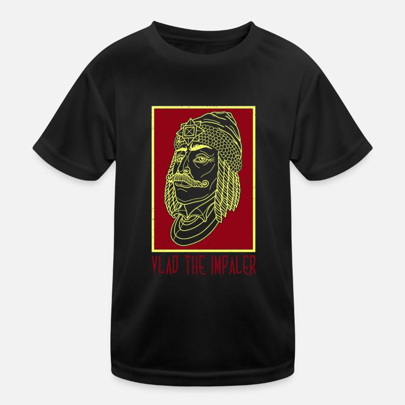 Vampire Balkan Vlad Tepes Romania Impaler Kids Functional T-Shirt