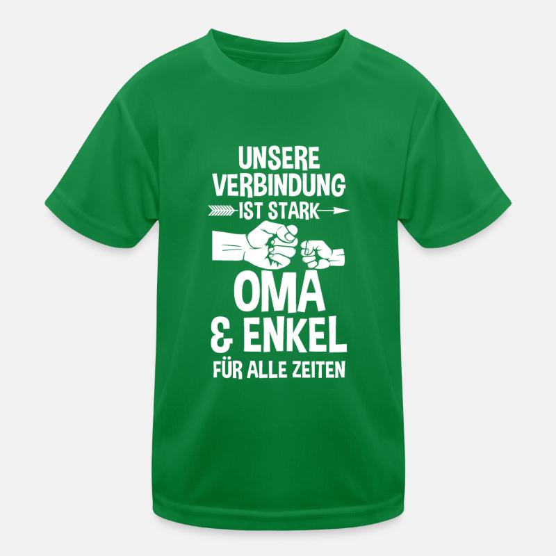 Oma Großmutter und Enkel Kinder Funktions-T-Shirt