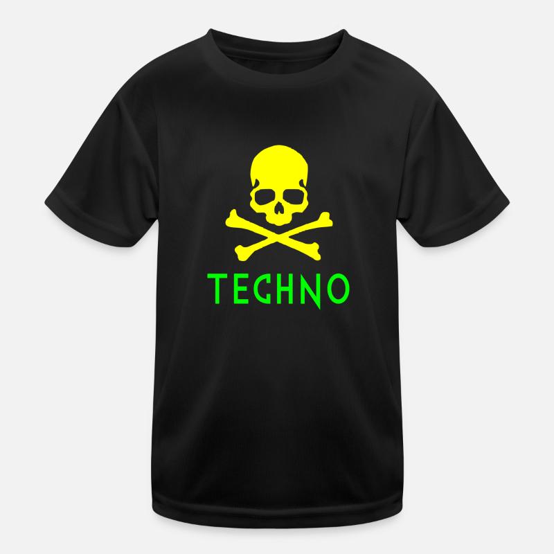 Techno-Knochen Kinder Funktions-T-Shirt
