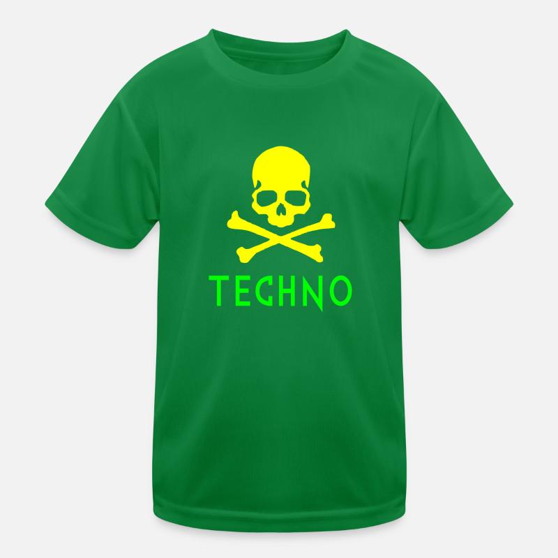 Techno-Knochen Kinder Funktions-T-Shirt