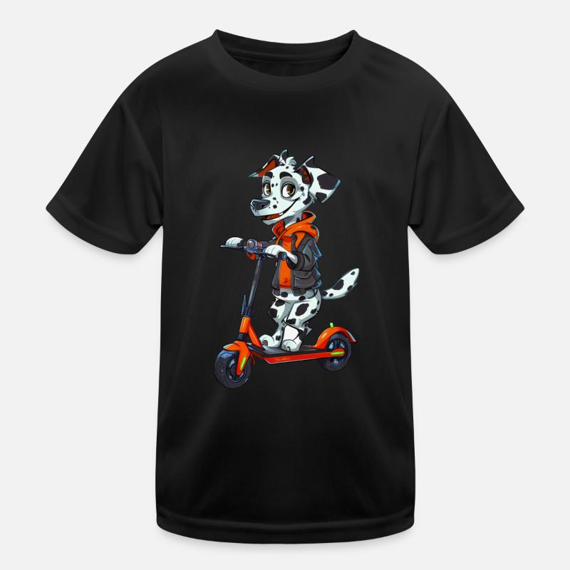 Scooter dalmatien T-shirt sport Enfant