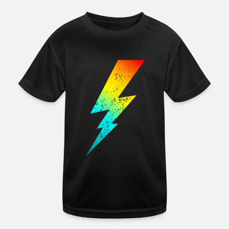 80s bolt lighting classic Kids Functional T-Shirt