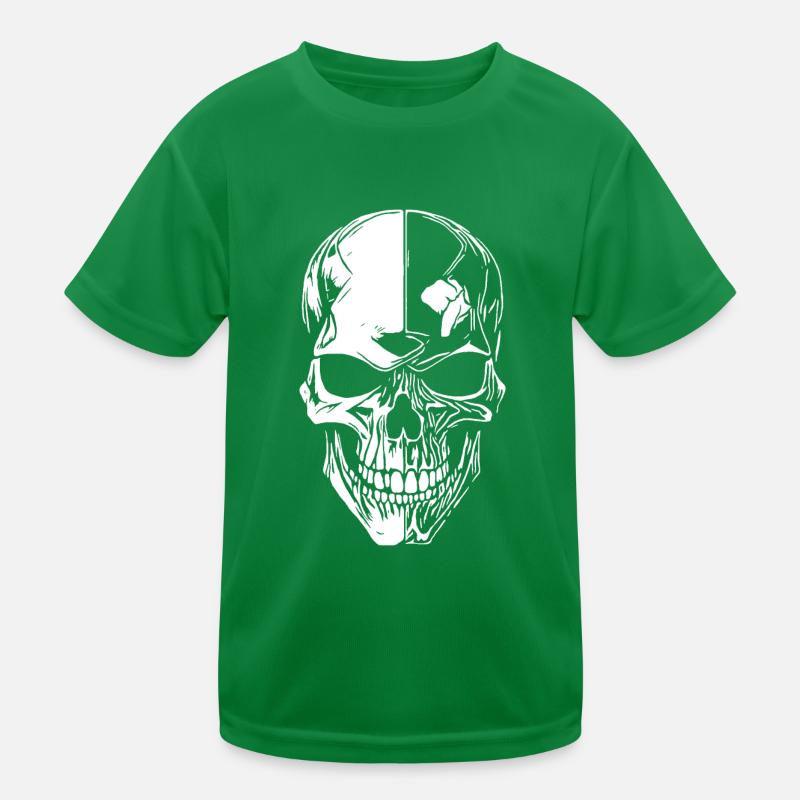 Schädel Kinder Funktions-T-Shirt