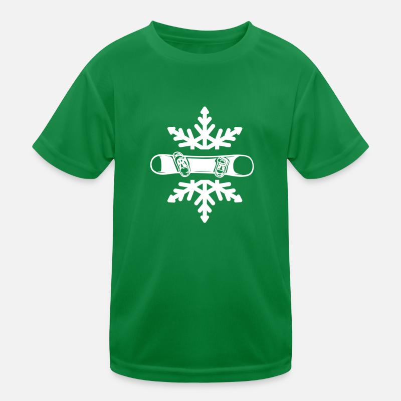 snowboard « snowboard dans la neige poudreuse » T-shirt sport Enfant