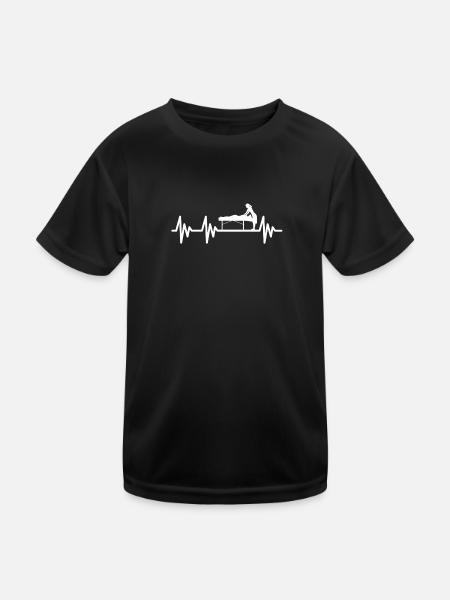 Physiotherapeutin Physiotherapeut Physiotherapie - Kinder Funktions-T-Shirt - Schwarz - Vorne