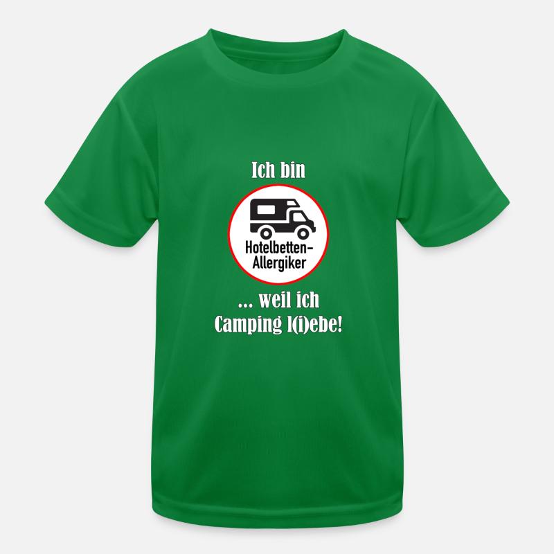 ... weil ich Camping l(i)ebe! Kinder Funktions-T-Shirt