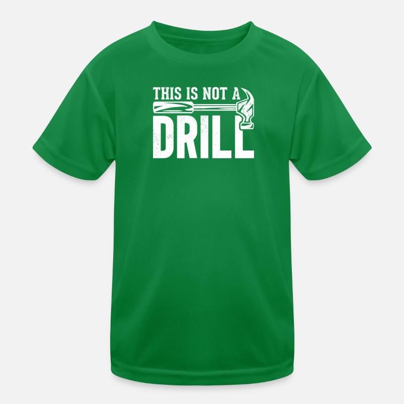 Funny Woodworking Handyman Joke Carpenter Kids Functional T-Shirt