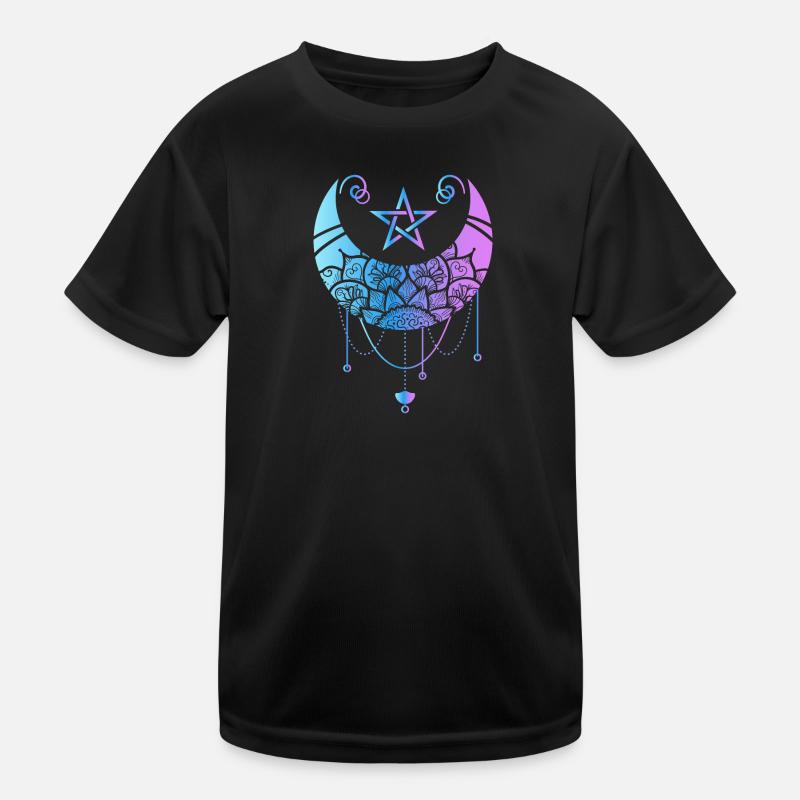 Pastel Gothic Lune Satan Lune Witchy T-shirt sport Enfant