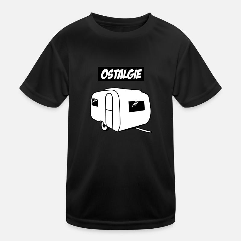 Ostalgie QEK Junior - Kinder Funktions-T-Shirt - Schwarz