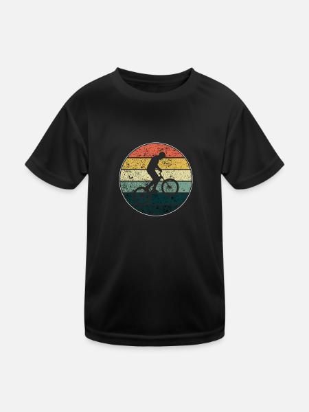 BMX / Bmx Bike / Bike / Gift / Cyclist - Kids Functional T-Shirt - black - Front