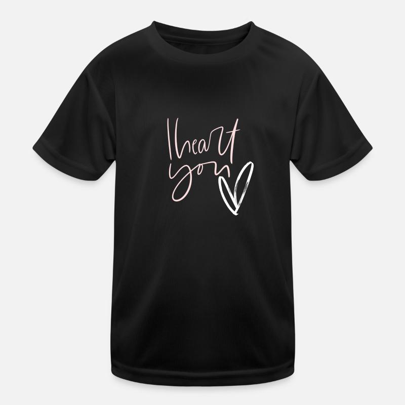 Ich liebe dich Kinder Funktions-T-Shirt