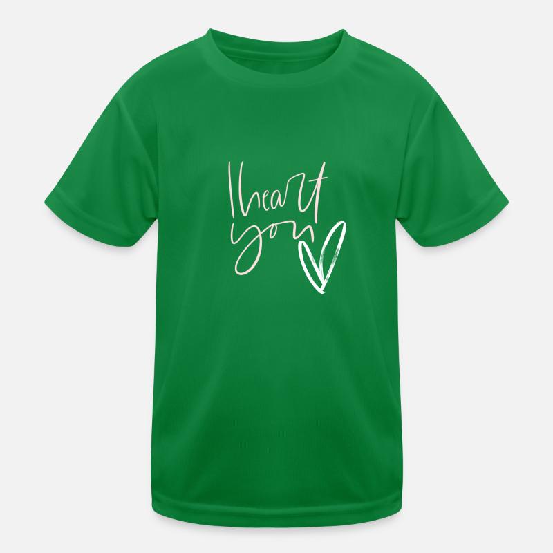 Ich liebe dich Kinder Funktions-T-Shirt