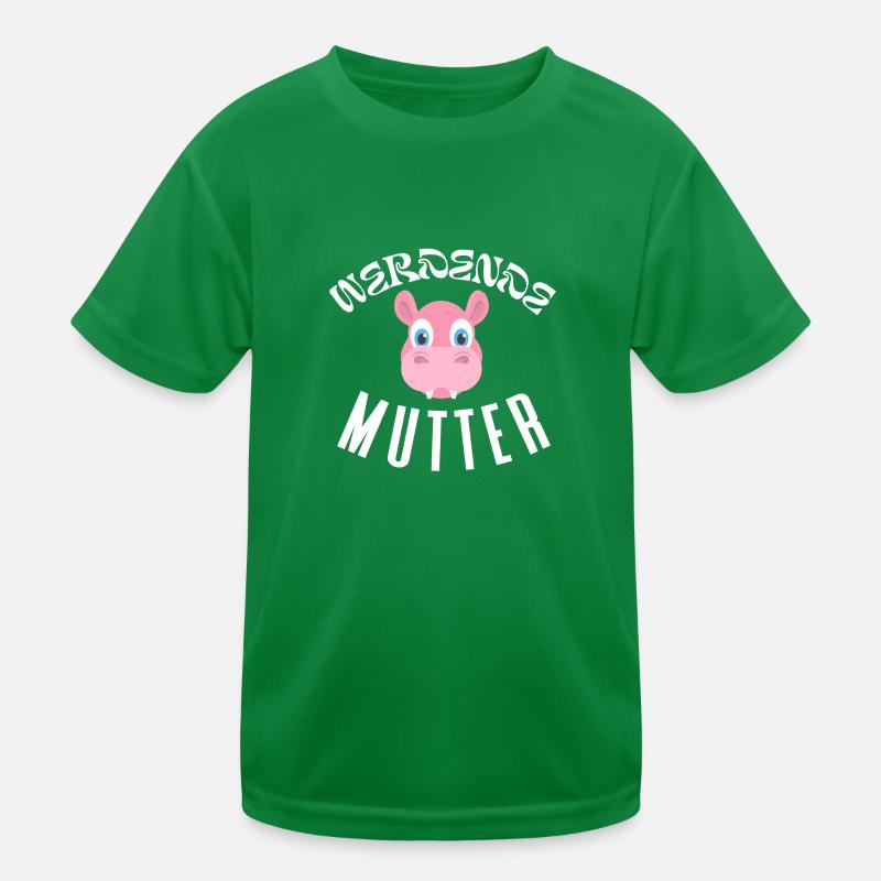 Werdende Mutter Kinder Funktions-T-Shirt
