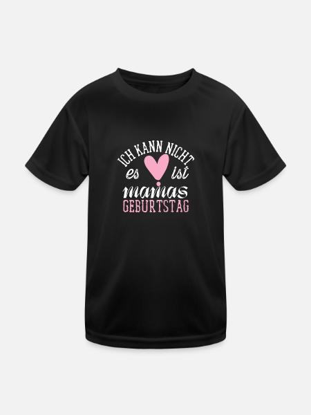 alles gute zum Geburtstag Mama - Kinder Funktions-T-Shirt - Schwarz - Vorne