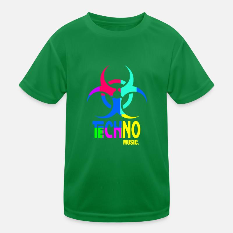 Techno music Kids Functional T-Shirt