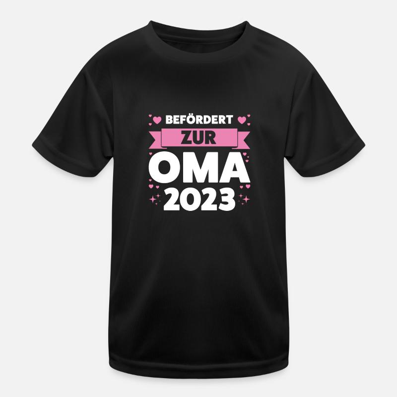 Oma 2023 Großmutter Großmütter Geschenk Kinder Funktions-T-Shirt