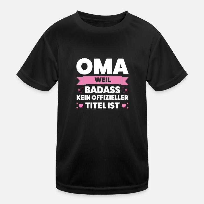 Oma Großmutter Großmütter Geschenk Kinder Funktions-T-Shirt