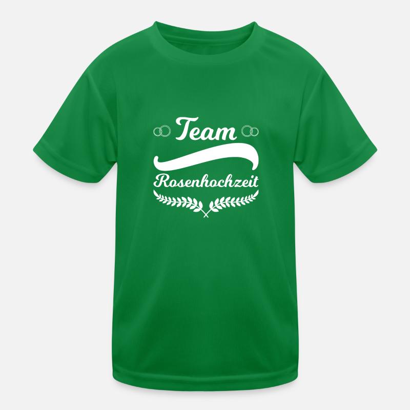 10. Hochzeitstag Ehepaar Rosenhochzeit Geschenk Kinder Funktions-T-Shirt