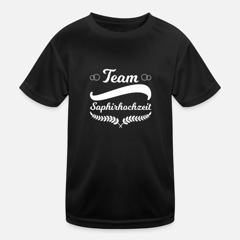 16. Hochzeitstag Ehepaar Saphirhochzeit Geschenk Kinder Funktions-T-Shirt