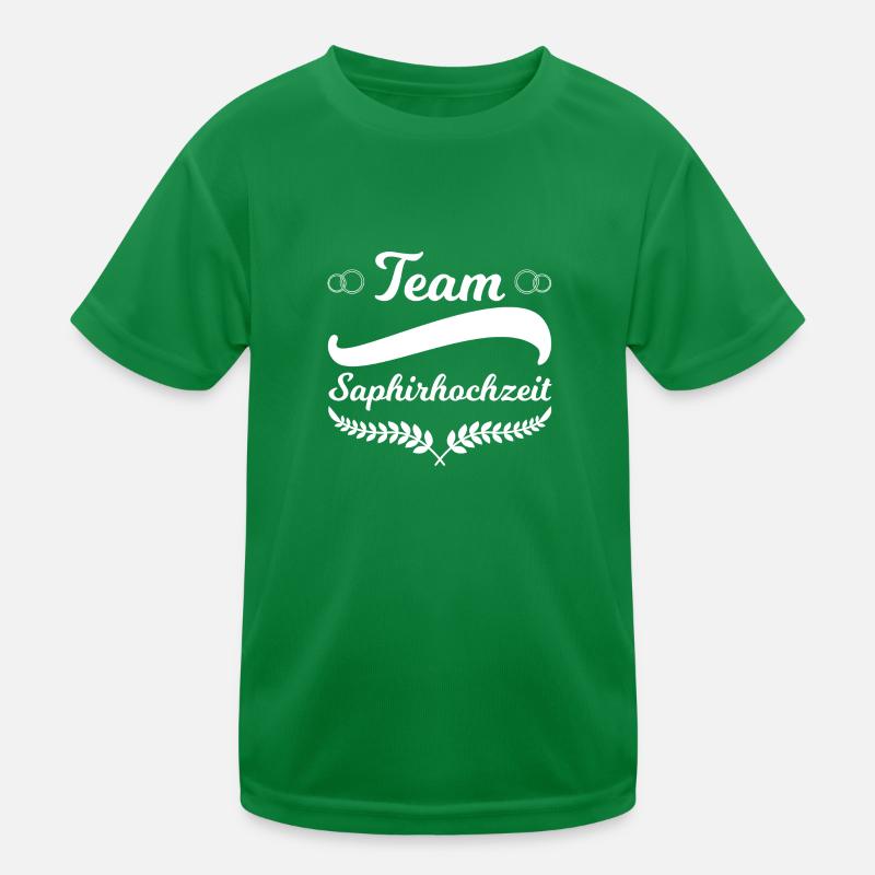 16. Hochzeitstag Ehepaar Saphirhochzeit Geschenk Kinder Funktions-T-Shirt