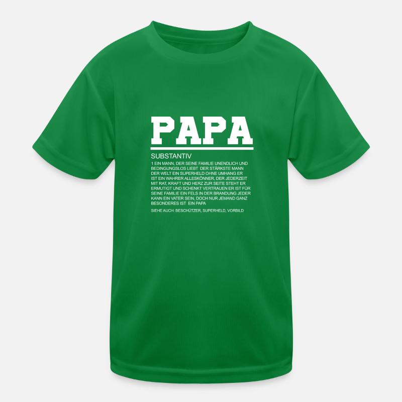 Papa Definition Vatersein Geschenk Kinder Funktions-T-Shirt