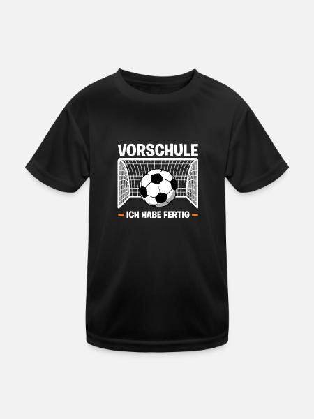 Kindergarten Vorschule Vorschulpädagoge Geschenk - Kinder Funktions-T-Shirt - Schwarz - Vorne