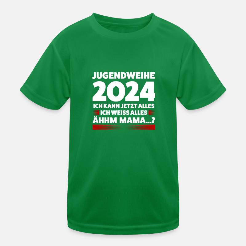 Jugendweihe 2024 Jugend Jugendfeier 2024 Geschenk Kinder Funktions-T-Shirt