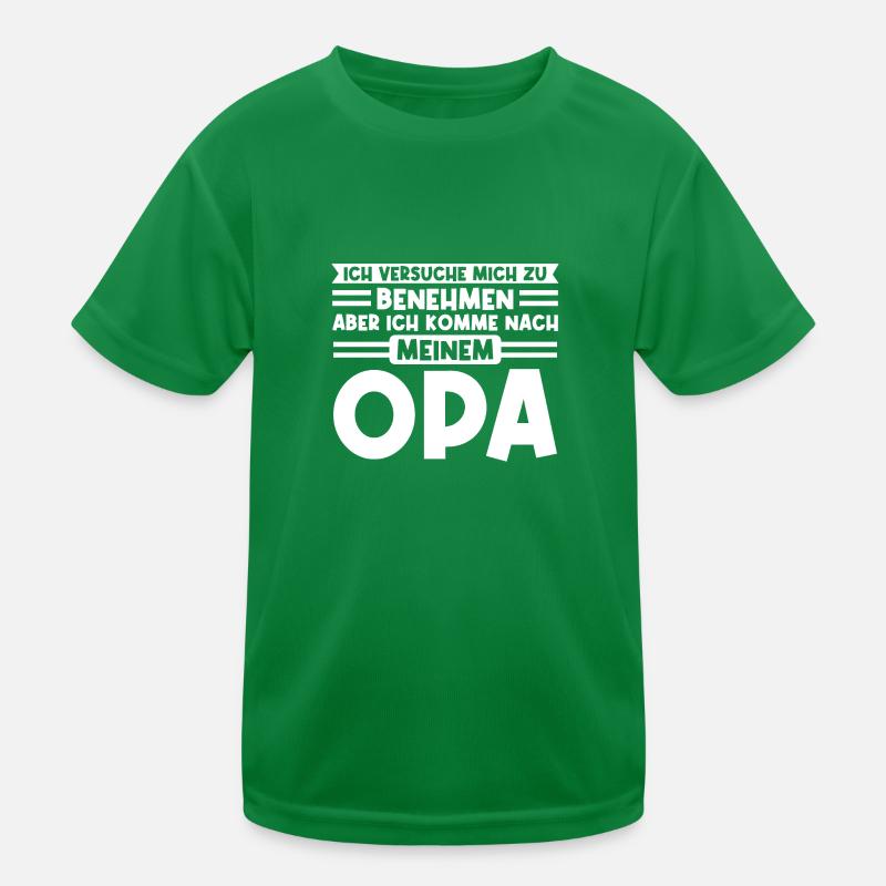 Opa Enkelkind Großvater Geschenk Kinder Funktions-T-Shirt