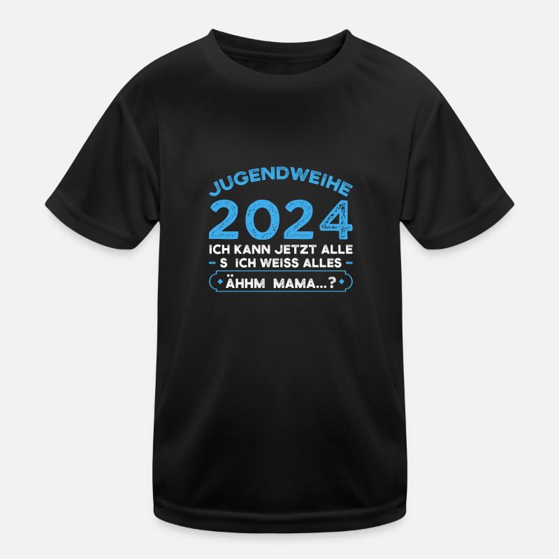 Jugendweihe 2024 Jugend Erwachsen Werden Geschenk Kinder Funktions-T-Shirt