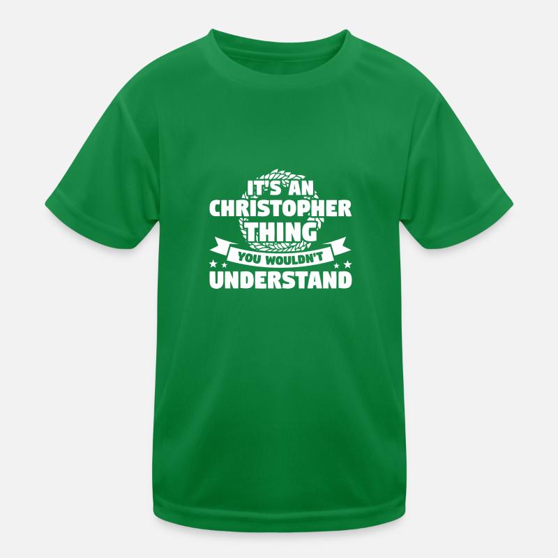 Vornamen Christopher namens Christopher Geschenk Kinder Funktions-T-Shirt