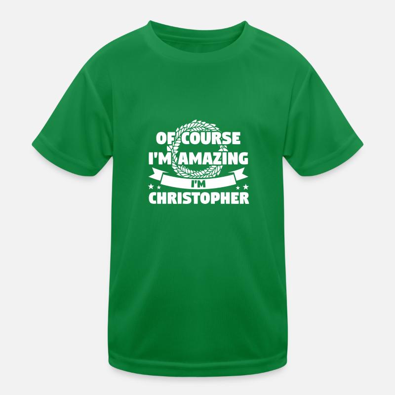 Vornamen Christopher namens Christopher Geschenk Kinder Funktions-T-Shirt