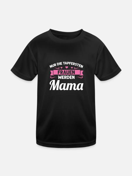 Mutter Mutter Tag Mama Geschenk - Kinder Funktions-T-Shirt - Schwarz - Vorne
